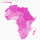 A chart mapping African countries by visa openness